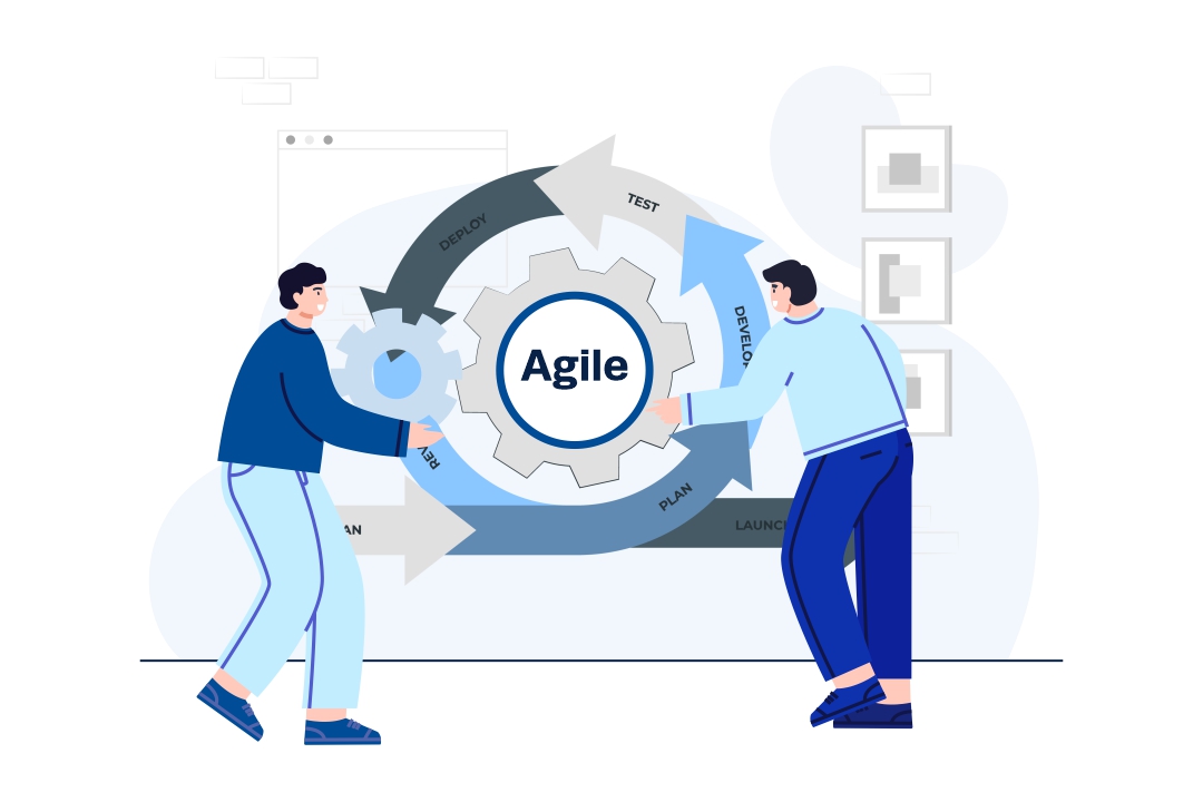 Agile project management Illustration
