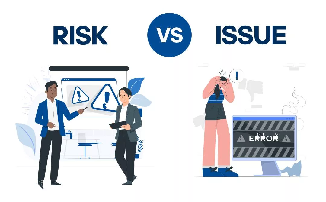 difference between project risk and project issue